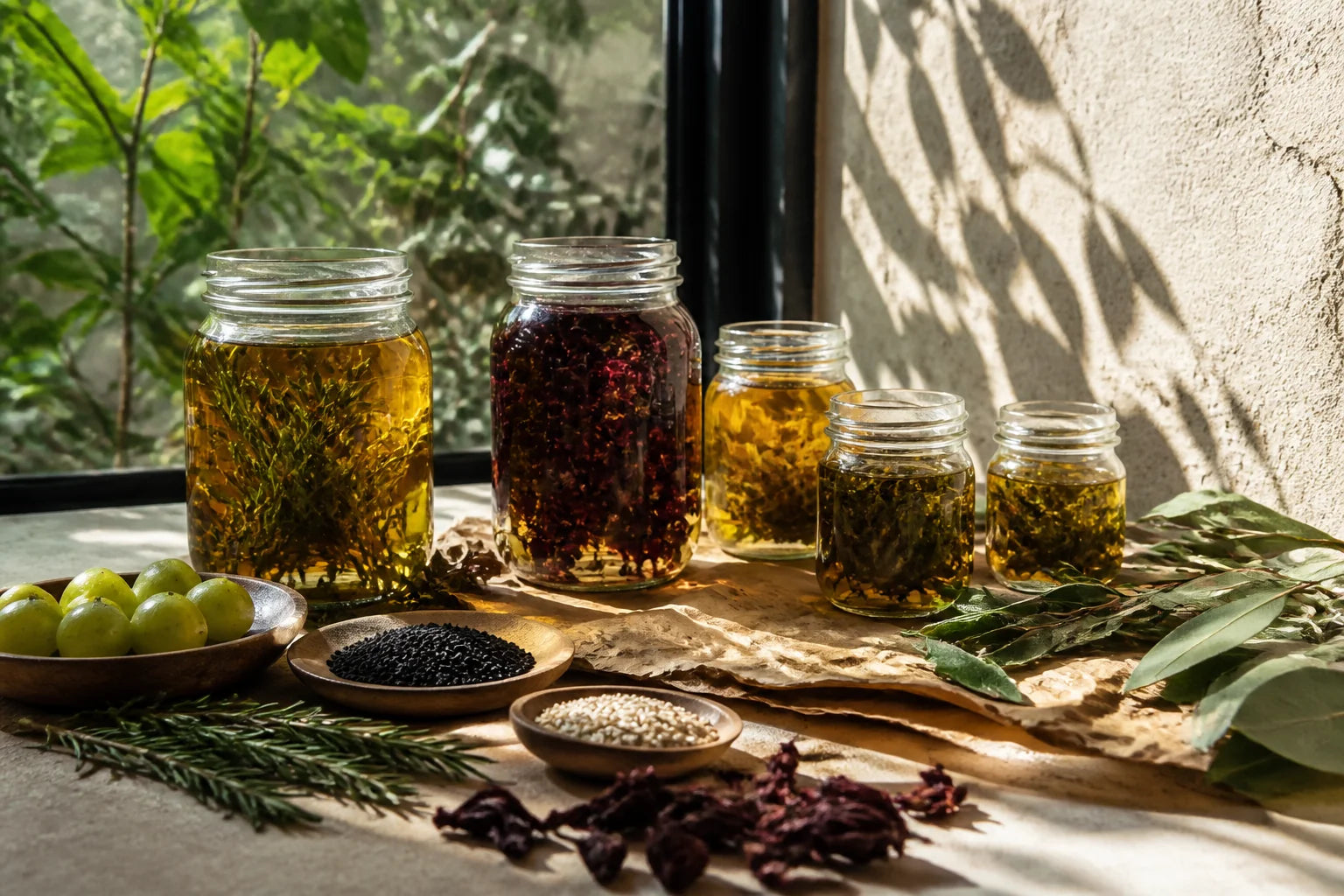 A considered botanical hair-care ritual